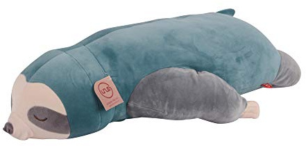 UNUS Faultier Kuscheltier Kissen, 75 cm, Türkis, Seitenschläferkissen | weich und flauschig, Stillkissen, Schwangerschaftskissen