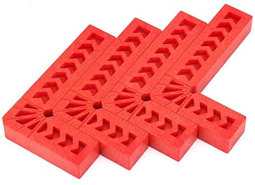 POFET 4pcs 90 Degree Positioning Clamp L Type Right Angle Clamps Woodworking Tool Auxiliary Locator Plastic Square Ruler Angle Holder for Carpenters, DIY Enthusiasts(3inch)