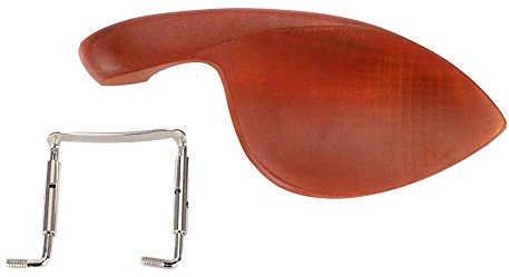 Soporte para mentonera de violín, mentonera de violín de metal de madera para violín 3/4 y 4/4