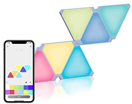 Cololight Triangle smarte Light Panels - Alexa und Google Assistant kompatibel (RGBW) (Starter Set 6er)