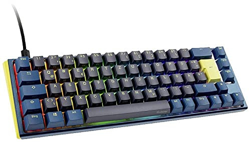 Ducky One 3 Daybreak - Mechanische Gaming Tastatur Deutsches Layout im SF-Format (65% Keyboard) mit Cherry MX Speed Silver Switches, Hot-Swap-fähig und RGB-Beleuchtung