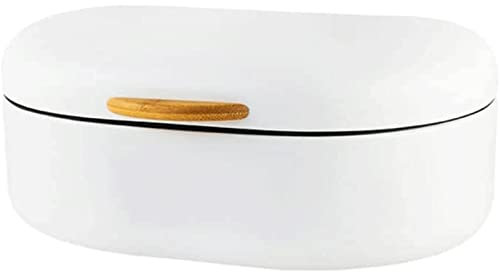 ABGRC Cocina Panera Panera de Metal, Caja de Pan Vintage, contenedor de Almacenamiento de Alimentos Multifuncional, Soporte de Pan Creativo para Chips de Pan de Pastel Decoración