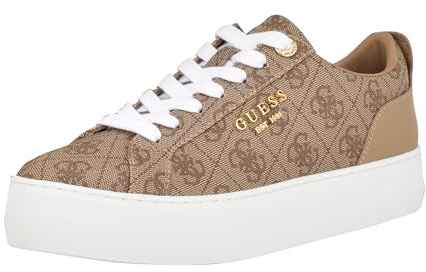 GUESS Femme Genza Basket, Latte Multi 110, 40 EU