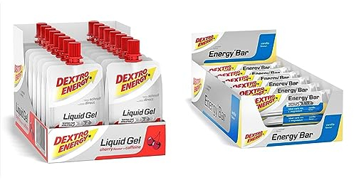 Dextro Energy Liquid Gel - Leckere Energieriegel Alternative für Ausdauer SportlerInnen & Energy Bar -Vanille - 24x50g (24er Pack)