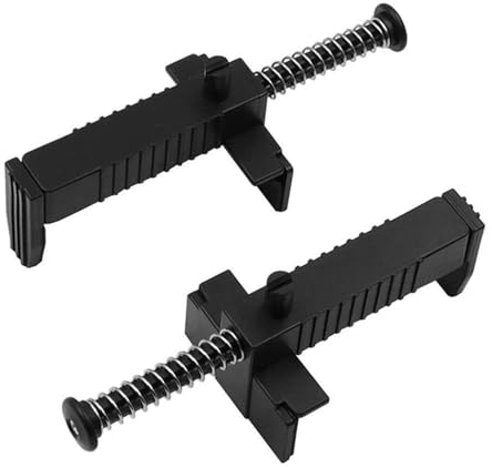 BBTISG 2 Stück Ziegellinienschiene, Brick Liner Runner Nivellierwerkzeug Draht Schublade Maurerwerkzeuge Ziegel Klemmen Fixierer Ziegelschnur Clips für den Hochbau (schwarz)