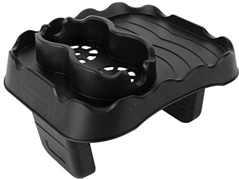 Anivia Hot Tub Table TrayNon Slip Drink Caddy with 2 Cup Holders, Fits Inflatable Spa Pool Bathtub (Grey)