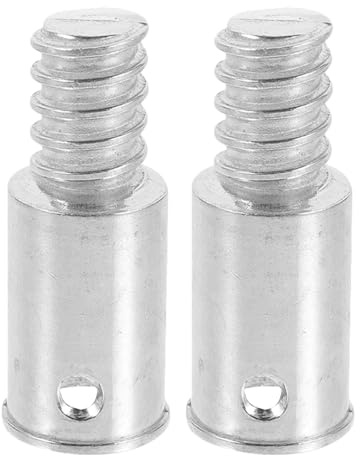 SEWOART 2Pcs Thread Tip Replacement, Threaded Tip Repair Extension Pole Adapter Metal Handle End for Mop Broom Brush