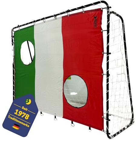 Best Sporting Torwand mit 5 Schusslöchern 193 x 150 cm I passend für Fußballtore mit 213 x 152 cm I Fußball Torwand mit verschiedenen Länderflaggen Motiven I Kinder Torschusswand für draußen