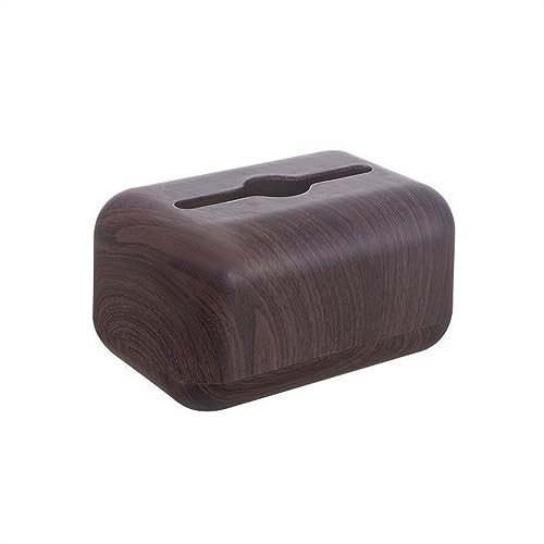 Kosmetiktücher Box Taschentuchbox im japanischen Stil, Servietten-Aufbewahrungshalter, Holzimitat-Abdeckung, Toilettenpapier-Kasten, Behälter, einfacher, stilvoller Home-Desktop-Organizer für Esszimme