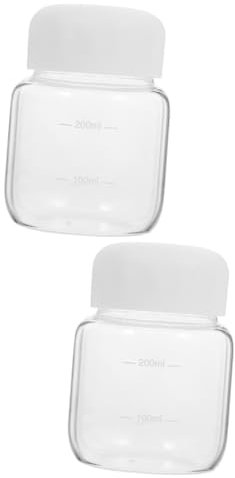 Alipis Lot De 2 Petites Bouteilles Deau En Verre Réutilisables Et Portables Pour Le Sport Faciles À Nettoyer
