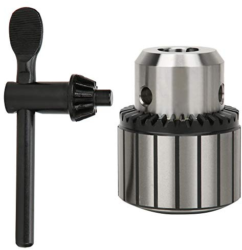 MOUMOUTEN Portabrocas de acero resistente de 0,6 a 20 mm, llave de orificio cónico, portabrocas compatible con taladros de impacto y todas las herramientas eléctricas, taladro (MOUMOUTENrS1kgk-13)
