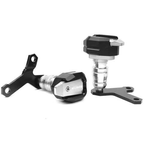 CNC Motorrad-Rahmengleiter-Sturzpad Für Yamaha XJ6 Diversion XJ -6, Sturzschutz, Motorschutz Rahmen-Sturzpad(Silver)