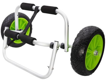 Ronyme Faltbarer Kajakwagen, Kanuwagen, Kajak-Trägerwagen, Trägerwagen aus Aluminiumlegierung, Kajak-Anhänger für Outdoor-Aktivitäten, Boot