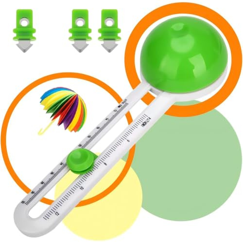 eudoraakm Cutter Circulaire Réglable 10-32 cm Vert