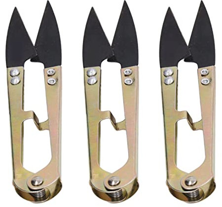 Nähschere, 8 Stück, U-förmige Schere, Tragbar, Praktisch, für Kreuzstich, Stickerei, Nähen, Trimmkopf, Kleine Schere, Garnschere, Fadenschere, U-förmige Schere, Werkzeug für