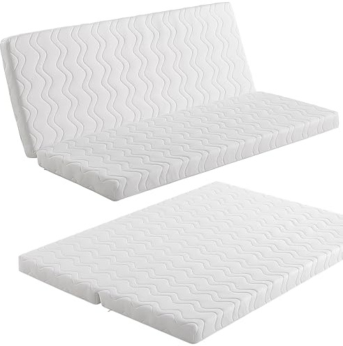 EROSS CONFORT | Colchón Clic Clac para Cama 130x190cm. Tratamiento Antibacteriano. Funda con Cremallera Lavable y Transpirable