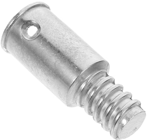 20.4mm Aluminium Alloy Threaded Broom Handle Connector for Poles | Silver Finish, Secure Fit for Straight Rods and Mops, Broom Sweeper Repair Part for Household Cleaning