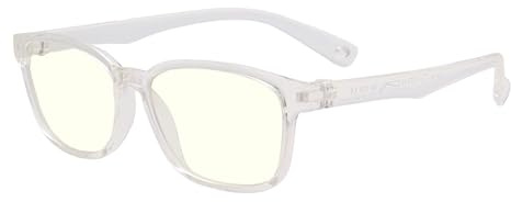 FOURCHEN Anti-Blaulicht-Brille für Kinder Computerbrille,UV-Schutz Anti-Glare-Brillen Computerbrille Video-Gaming-Brille für Kinder (groß transparent)