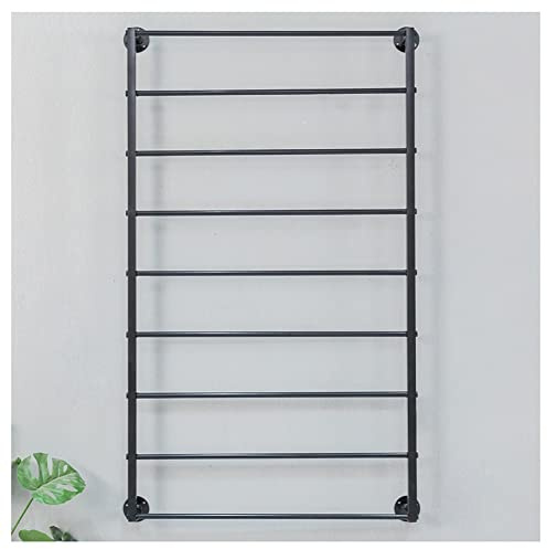 9 nivåer metallbandshållare rack halsduk och slips för hantverksrum blom- och kakbutiker spole förvaring display vit (90 x 120 cm)