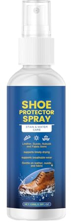 Generisk skospray 100 ml, nano-skydd polish och rengöringsmedel | fläckborttagare för av läder, tyg och tofflor, vandring, resor och vardag för män och kvinnor