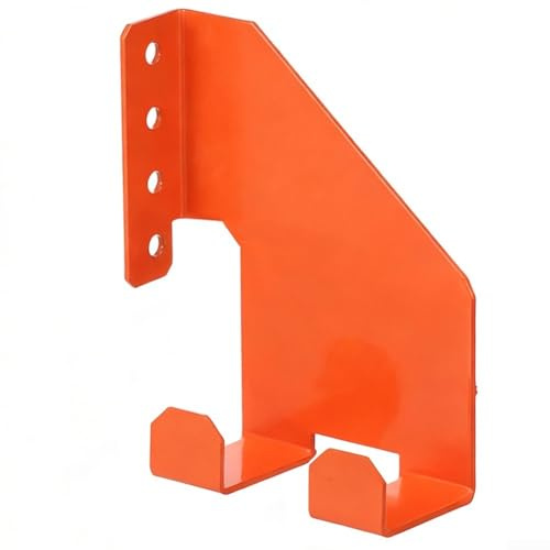 Metal Chainsaw Wall Mount Holder for Stable Tool Organization Compatible with Chainsaw Shovel Broom Hose and Similar Handle-Based Equipment