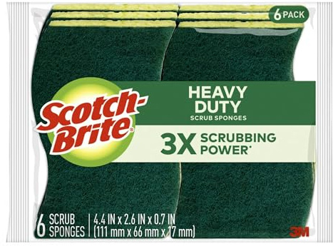 Scotch-Brite Heavy Duty Scrub Sponge 6/Pkg-