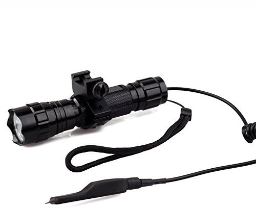 Llys Colors L-S1 CREE T6 LED 1000LM Torche Tactique Lumière avec Mount and Pressure Switch pour Pica Tinny Quad ferroviaire Rifle/Shotgun