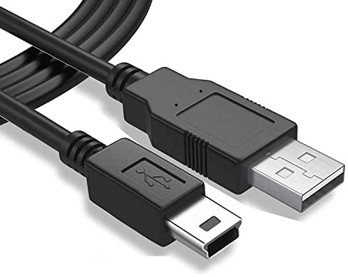 CABLEPELADO Cavo Mini USB Sincronizza e Ricarica | Trasferimento dati 480 Mbit/s | Compatibile con Microfono Blue Yeti, PS3, Wii U Pro, Disco Rigido Esterno, Fotocamere Digitali, MP3 | Nero | 1 metro