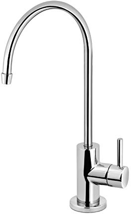 Express Water Modern Chrome Water Filter Faucet – Drinking Water Faucet – Reverse Osmosis Filtration System and Kitchen Sink Beverage Faucet – Simple 3-Piece Easy Install Faucet