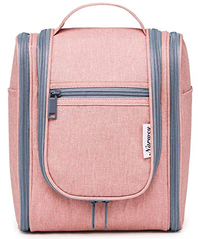 Narwey Klein Kulturbeutel Damen & Kulturbeutel Herren - Kinder Kulturtasche Zum Aufhängen & Männer Kosmetiktasche - Waschtasche für Frauen & Mädchen (Rosa (Klein))