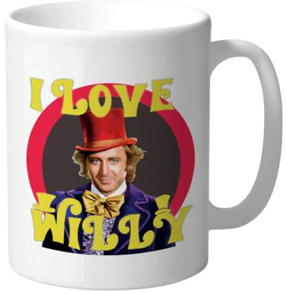 Cheeky Rude Funny Mug I Love Willy British Humour Parody Cup, 11oz | Ceramic, For Friends Mates Colleagues, Birthday Banter, CMUG44