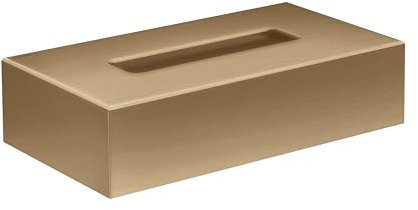 Hansgrohe AXOR Universal Circular cosmetic tissue box, 42873; color: Brushed bronze