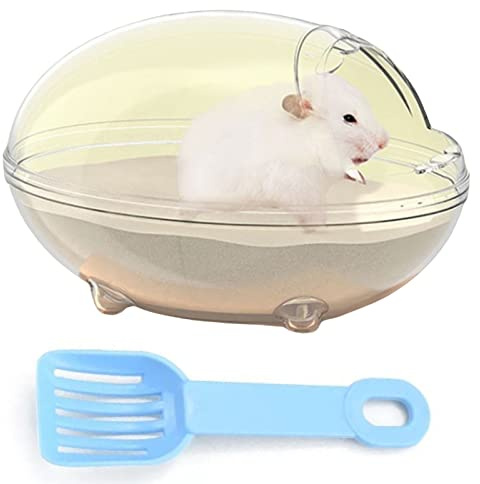 Sabbia Bagno,Toilette con,Contenitore per Animali Domestici,Bagno in Sabbia per con Paletta,Sandbox per,per, Gerbilli, Ratti e Piccoli Animali (L)