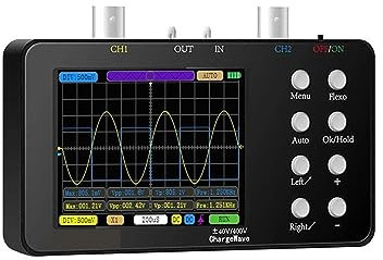 EBAYTV Oscilloscope Oscilloscope numérique 50M taux d'échantillonnage 10M Bande passante analogique Oscilloscope de Courant 6A Forme d'onde de Courant Oscilloscope à Double Canal