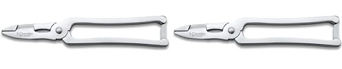 3 Claveles - 3Claveles 588 - Corta mariscos profesional, inox, 17 cm (Paquete de 2)