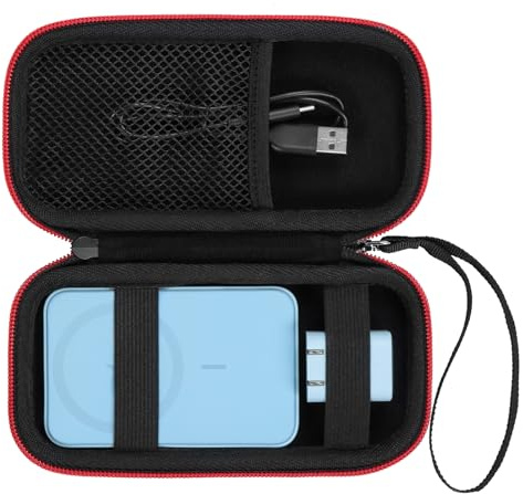 SnawikiBag Tragbare Ladehülle für Anker 621/622/633/321/324 Magnetbatterie, Hülle kompatibel mit Apple MagSafe Charger Akkupack, schwarz (nur Hülle)