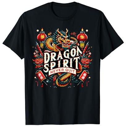 Nouvel An chinois 2024 Dragon Spirit Zodiac Lantern Festival T-Shirt