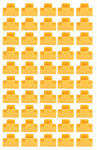 Mokylor 50 Stück Kunststoff-Gewächshausklammern, Folienreihenabdeckung, Netz, Tunnel, Reifenklammer, Gewächshausfolienklammern, Pflanzenstütze, Gartenpfahl für die Saison, Pflanzenverlängerungsstütze