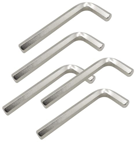 Joyangy Juego de llaves hexagonales de 8 mm, 5 llaves Allen de precisión en forma de L, kit de herramientas hexagonales resistentes para reparar bicicletas y muebles, llave hexagonal métrica pequeña