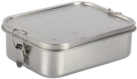 Jolie Max 1150ml Stainless Steel Bento Lunch Box | Leak-Proof Metal Food Container with Removable Divider | Reusable Lunchbox for Adults & Kids | Dishwasher Safe & BPA-Free | Compact & Durable (1)