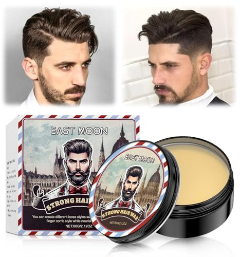 Pomata per capelli a base di olio per uomini e capelli nutrienti, formulazione di cera naturale per una presa forte e alta lucentezza