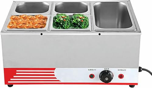 Plates Heater Buffet Steel Steel In Stainless Steel Chafing Dishes Steam Soup Resort, Temperature Control 86-176 30-80 For Catering And Restaurants ~/