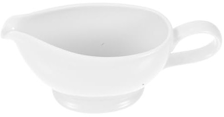 Mipcase Salsiera in Bianca Per Salsa Piccola Con Liscio Salsiera in Porcellana Per Insalata Latte