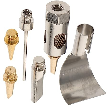 ORFOFE Set Punte Per Saldatore a Butano, Teste Torcia Al Butano Sostitutive, Accessori Per Saldatura Professionale, Compatibili Stazione Di Saldatura, Leggero e Portatile, Confezione 6 Pezzi