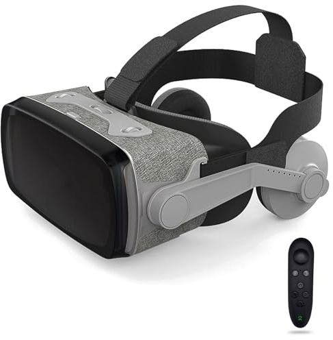 VR Brille, 3D Virtual Reality Headset Mit HD-Anti-Blaulicht-Linsen, VR Glasses Augenschutz Brille PC Unterhaltung, für iPhone Samsung Android 4,7–7,2 Zoll(F)