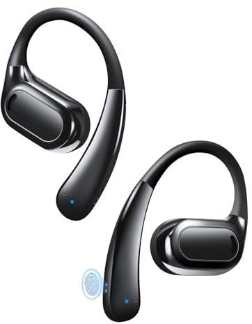 ZRUHIG Open Ear Kopfhörer Bluetooth, 70 Stunden Wiedergabe, leicht und bequem, Ladeetui, klare Anrufe, Fester Sitz, wasserdicht für Laufen und Workout