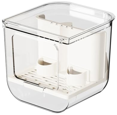 Parrot Feeder, Transparent Bird Food Feeder, Cage Food Dispenser For Conure, Parrot, Parakeet, Cockatoo, Canary, Finch, Cockatiel, Lovebird, Home, Indoor, Pet Accessories