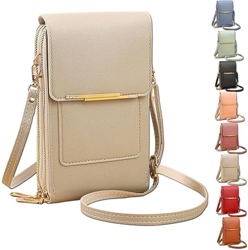 2026 New Anti-Theft Leather Bag for Women, Women's Touch Screen Mobile Phone Messenger Bag, Fashion Key Change Bag