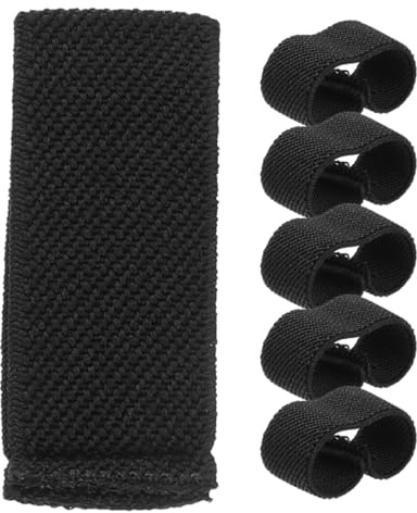 Veemoon Sujetadores Elásticos para Cinturones de Mochila, 6 Piezas de Nylon Negro, Retenedores de Correas Ajustables para Hombre, Organizador de Cinchas para Actividades al Aire Libre