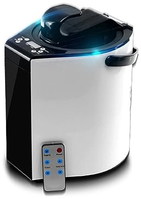 Bastuaggregat, Bastunerator Power Steamer Pot, New Style 3L 1000W Home SPA-terapi for uppvärmning(Wit)